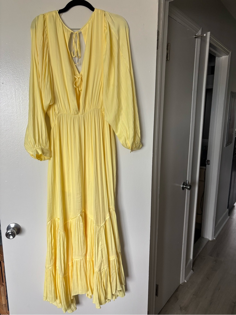 Free People Sunlit Yellow V-Neck Maxi Dress - Picture 5 of 7